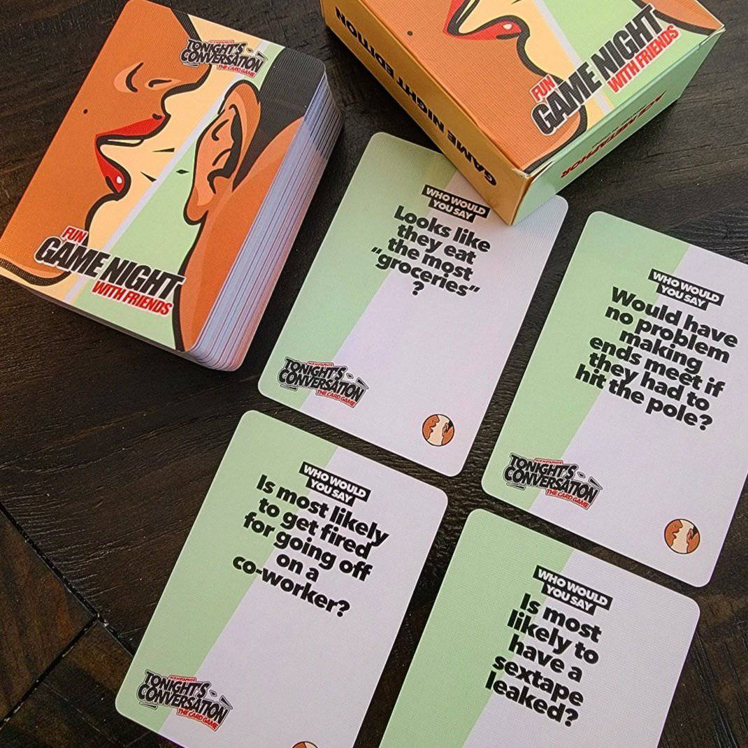 Tonight's Conversation Cards Game Night Edition Ace Metaphor