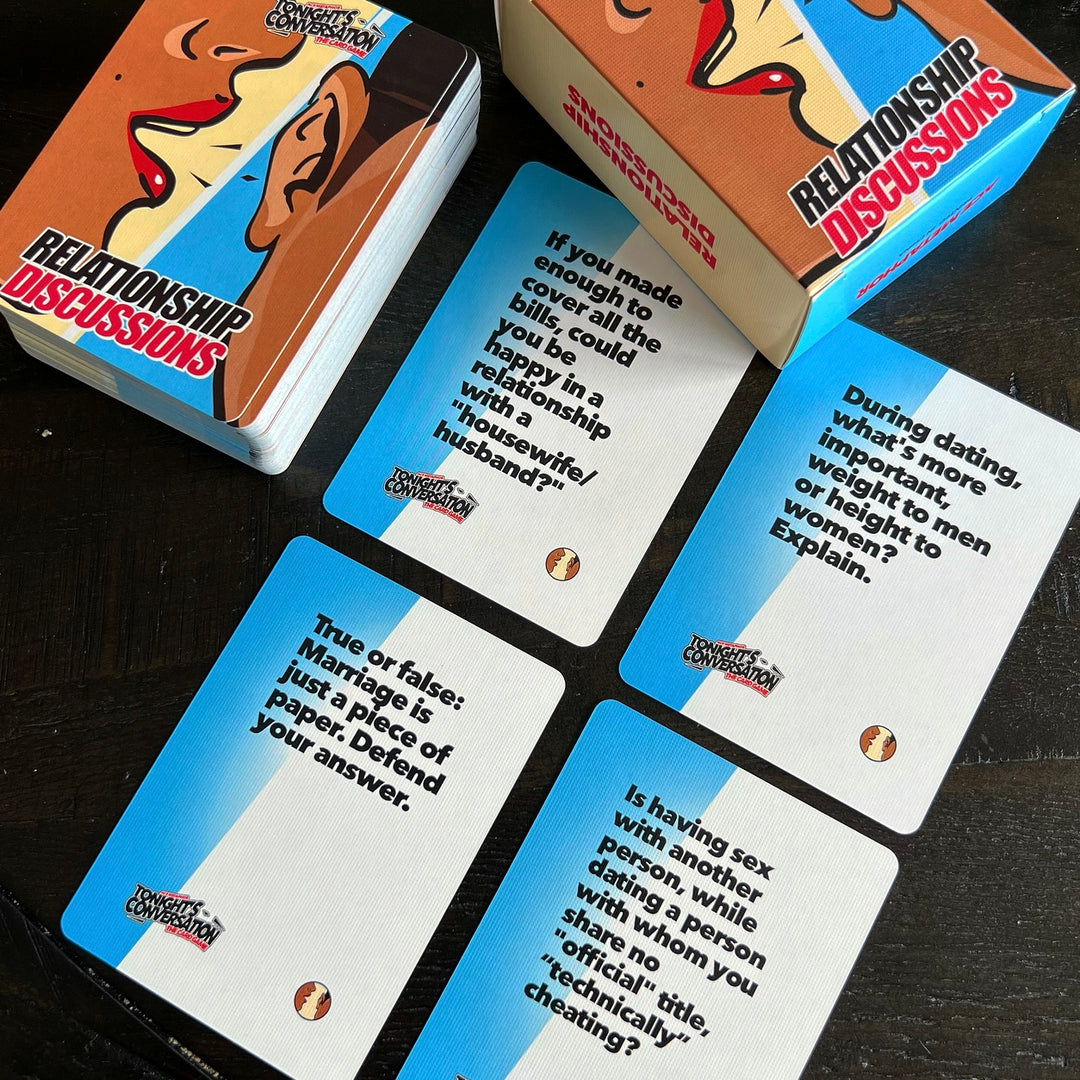 Tonight's Conversation Cards - Relationship Discussions - Ace Metaphor