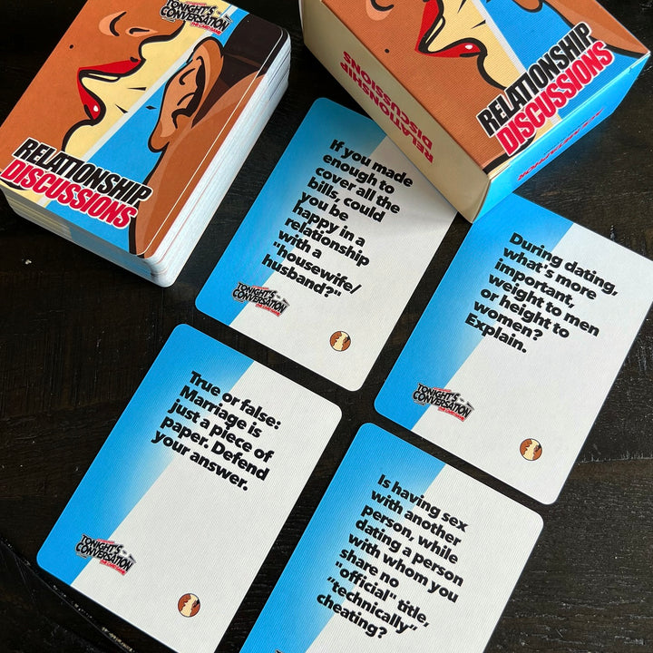 Tonight's Conversation Cards - Relationship Discussions - Ace Metaphor