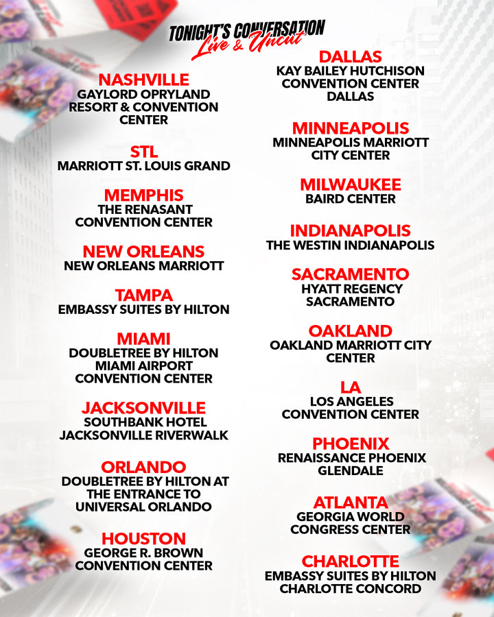 Tonight’s Conversation LIVE & UNCUT ‘26 — South & West Coast Tickets