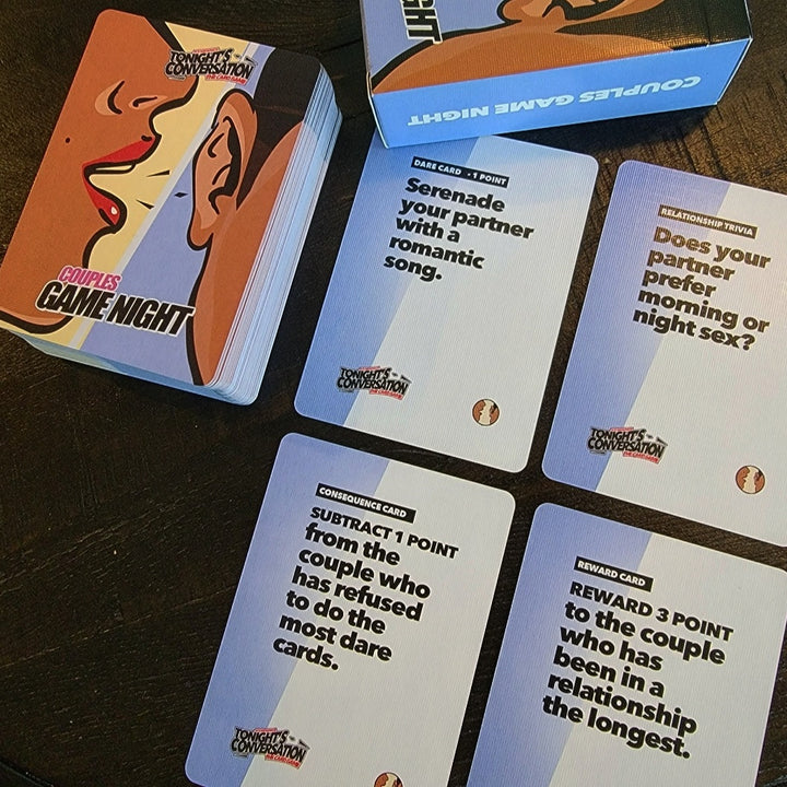 Tonight's Conversation Cards - Couples' Game Night - Ace Metaphor