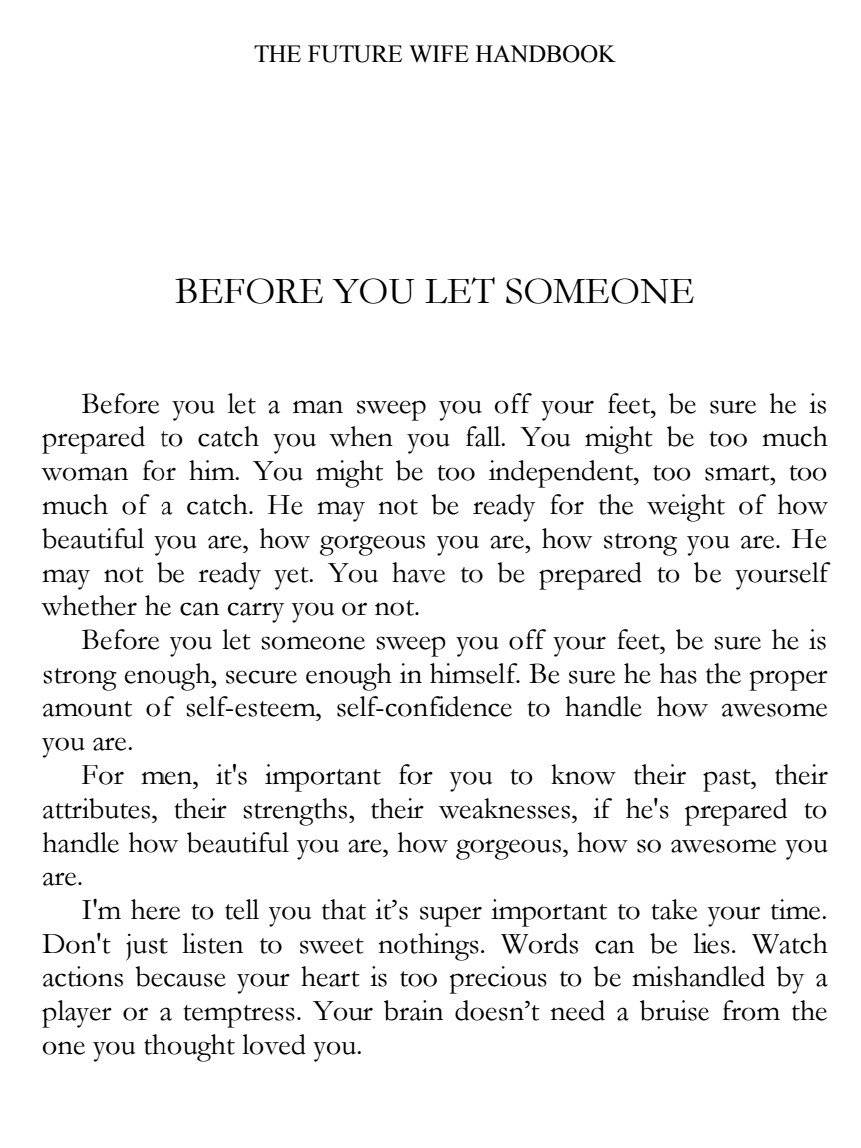 The Future Wife Handbook: You're Not Waiting, You're Preparing - Ace Metaphor
