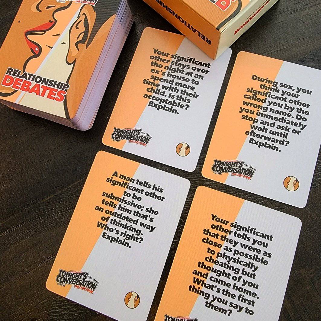 Tonight's Conversation Cards - Relationship Debates Tonight's Conversation Cards - Relationship Debates